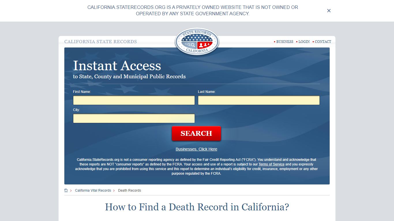 How to Find a Death Record in California? - State Records